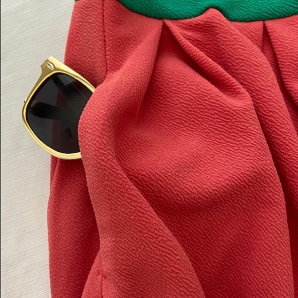 Lularoe Amelia Orange & Green Dress - Picture 7 of 8